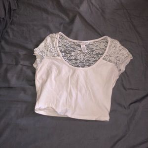 White crop top
